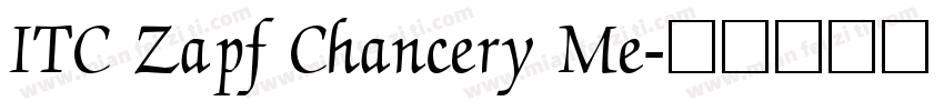 ITC Zapf Chancery Me字体转换